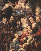 Jacob Jordaens Self-portrait among Parents, Brothers and Sisters France oil painting artist